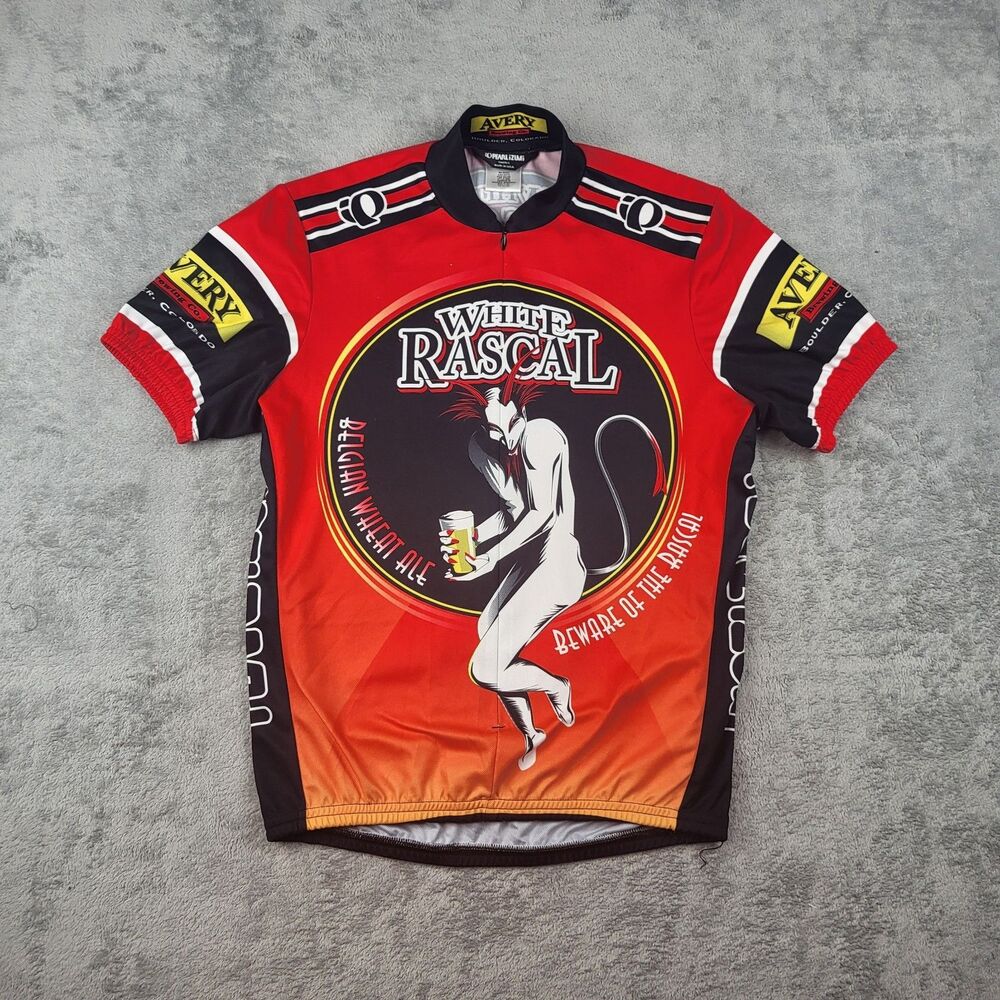 Pearl Izumi White Rascal Avery Brewing BOULDER,  COLORADO cycling jersey  S